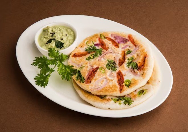 Best Onion Uttapam Dish in Vikas Marg